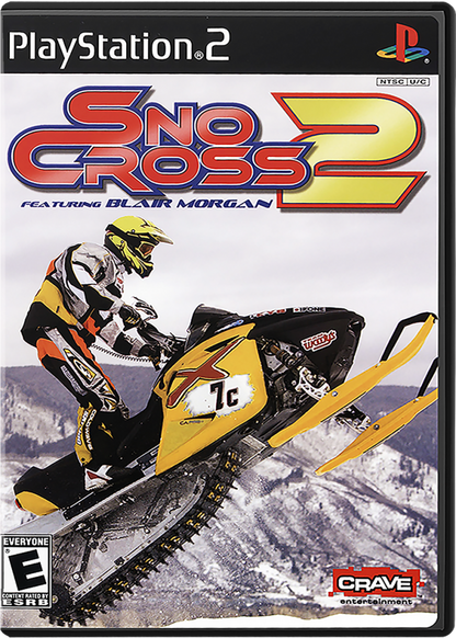 SnoCross 2 – PlayStation 2 (PS2) video game cover image, snowmobile racing game.
