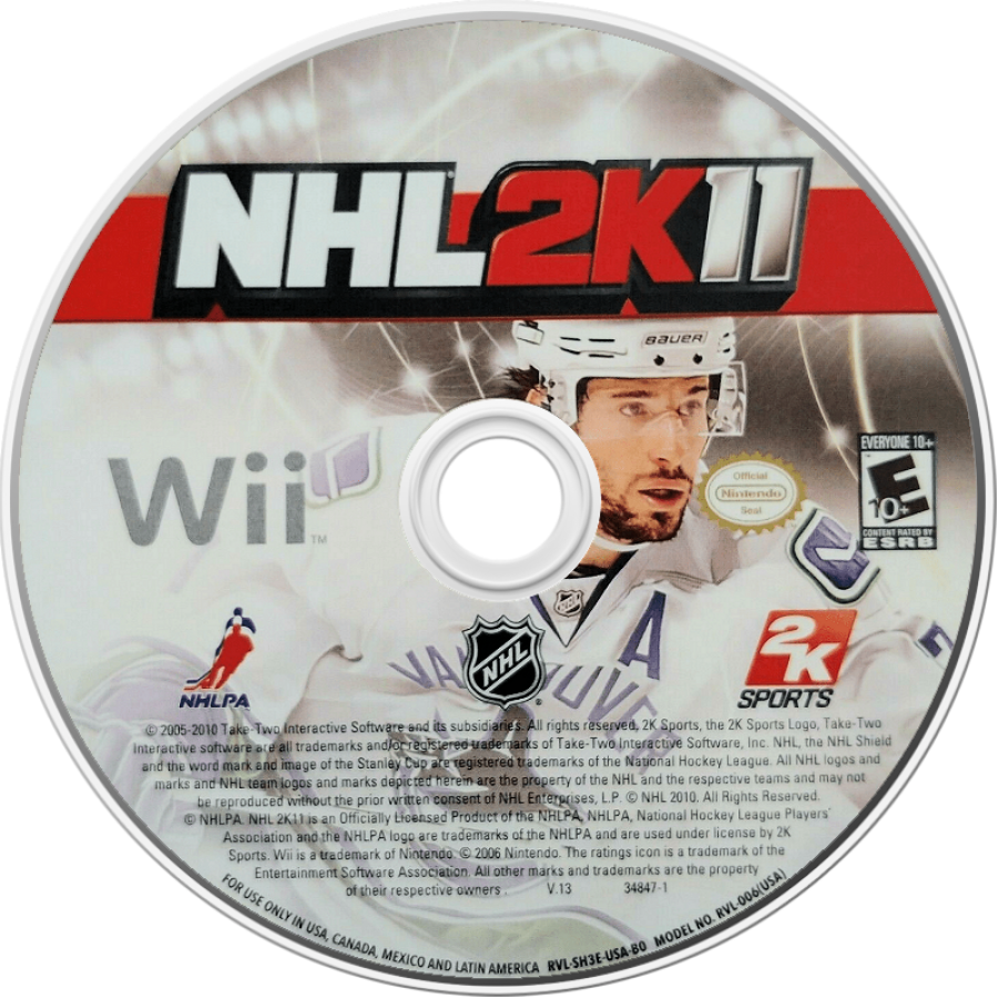 NHL 2K11 – Nintendo Wii (Wii) ice hockey sports simulation video game disc