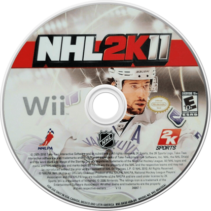 NHL 2K11 – Nintendo Wii (Wii) ice hockey sports simulation video game disc