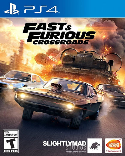Fast and Furious: Crossroads – PlayStation 4 (PS4) video game cover image, action racing by Bandai Namco Entertainment