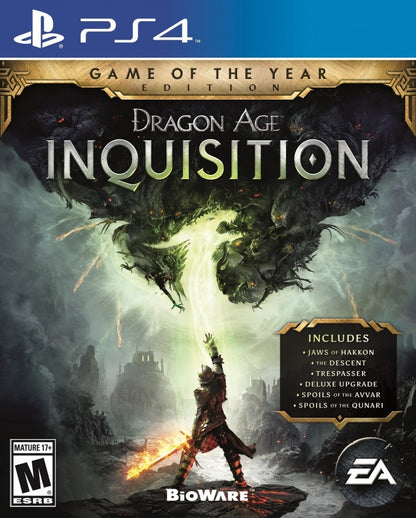 Dragon Age: Inquisition [Game of the Year] – PlayStation 4 (PS4) video game cover image, action RPG by BioWare