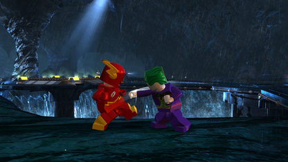 LEGO Batman 2: DC Super Heroes for Xbox 360 action adventure video game featuring cooperative gameplay, LEGO styled levels, iconic DC characters, and family friendly superhero missions experience gameplay