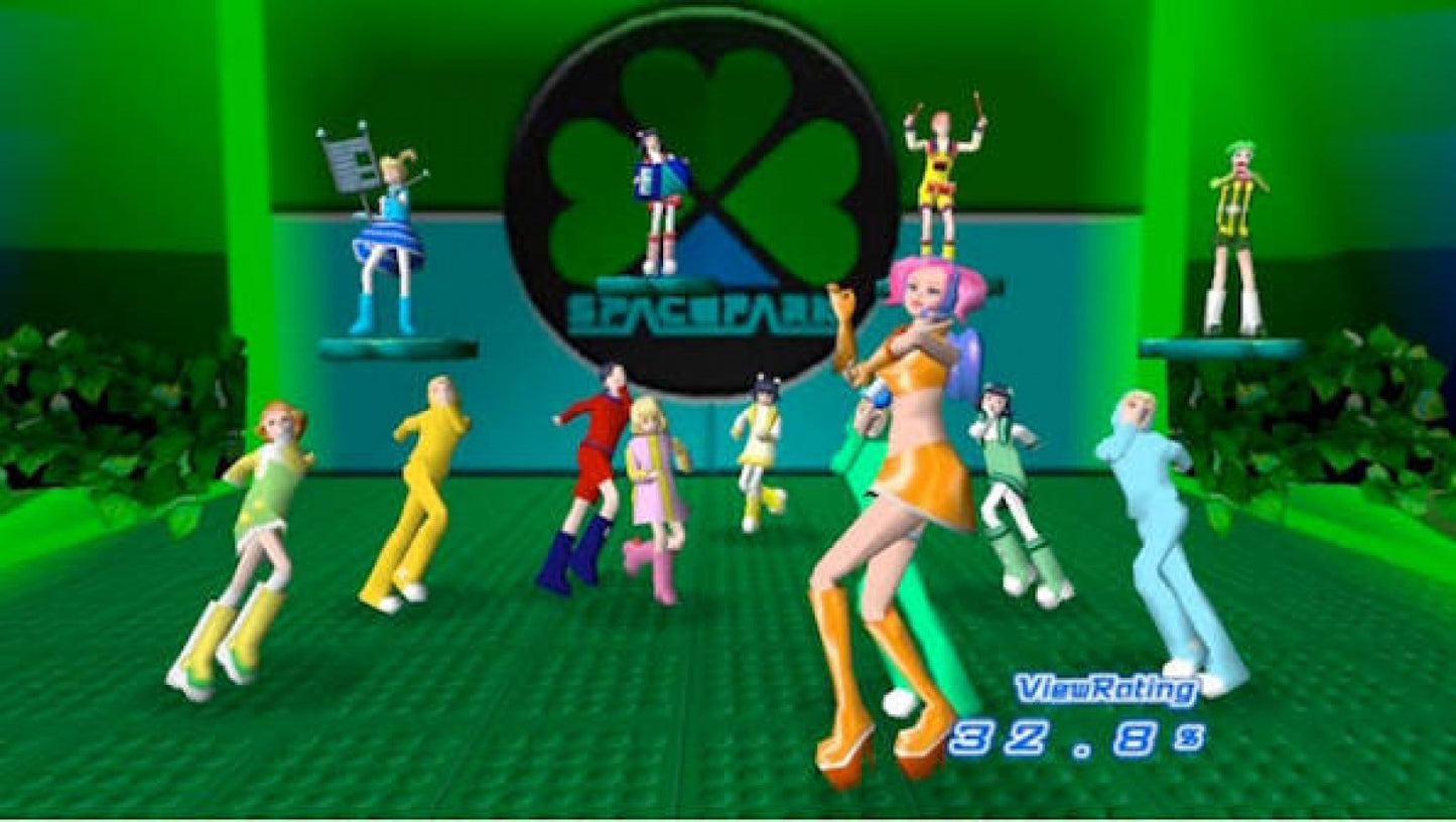 Space Channel 5 Special Edition PlayStation 2 PS2 for rhythm action video game fans featuring musical dance battles stylish retro futuristic visuals Ulala adventure timing based gameplay colorful characters catchy soundtrack Sega classic arcade inspired entertainment collectible gaming appeal gameplay
