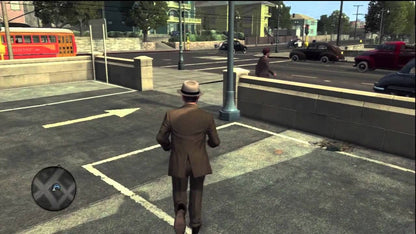 L.A. Noire Xbox 360 video game, detective action adventure, crime investigation gameplay, open-world 1940s setting, console title gameplay screenshot