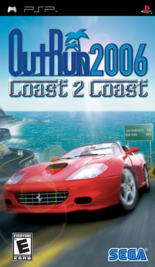 OutRun 2006 Coast 2 Coast cover art for PlayStation Portable (PSP) video game