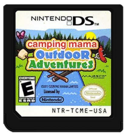 Camping Mama: Outdoor Adventures cartridge for Nintendo DS (DS) family adventure mini-game collection video game