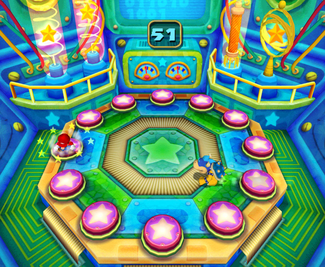Mario Party 5 game for the Nintendo GameCube featuring party style gameplay with board game mechanics mini games multiplayer modes and competitive challenges starring Mario and friends across themed boards gameplay 