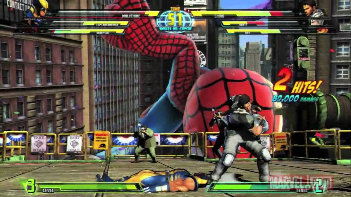 Ultimate Marvel vs. Capcom 3 gameplay for PlayStation 3 (PS3) video game