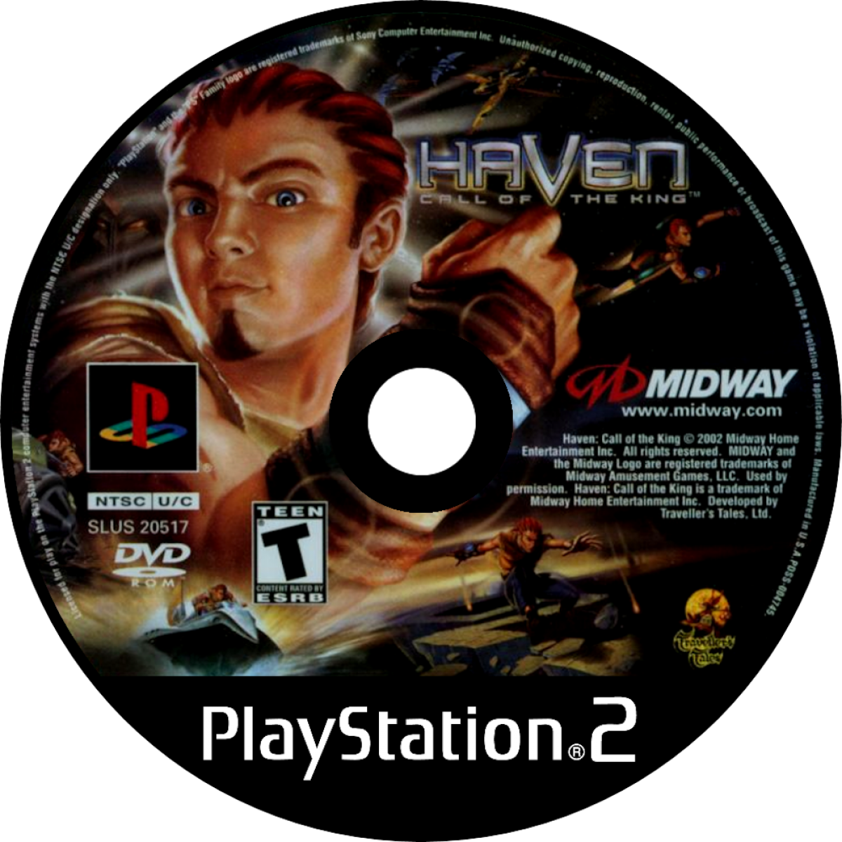 Haven Call of the King PS2 Sony PlayStation 2 action adventure platformer third person gameplay parkour acrobatics melee combat puzzles story driven fantasy world Midway Games retro gaming PlayStation 2 software video game title disc