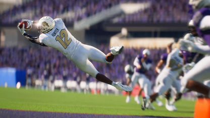 EA Sports College Football 25 PlayStation 5 college football simulation video game CampusIQ system 134 FBS teams Dynasty mode Road to Glory mode Ultimate Team authentic atmospheres stadium traditions Wear and Tear mechanics Homefield Advantage Pre-Snap Recognition gameplay screenshot