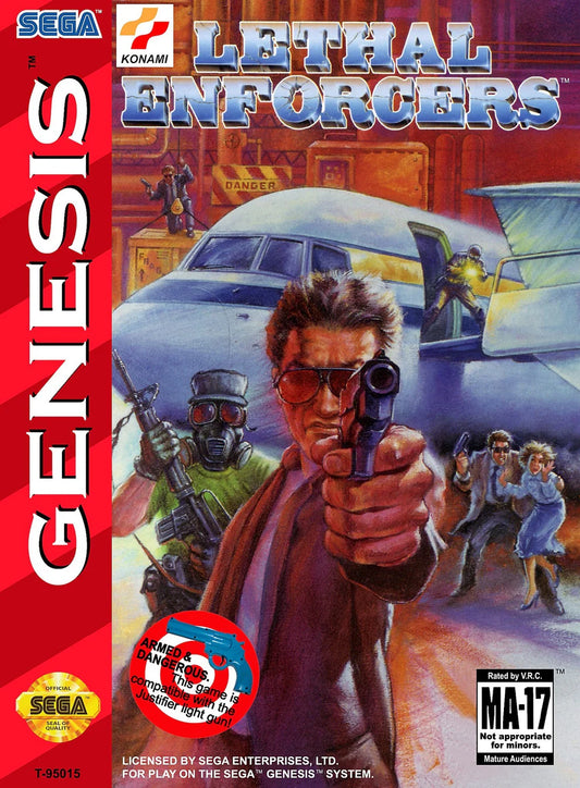 Lethal Enforcers cover art for Sega Genesis (GEN) video game