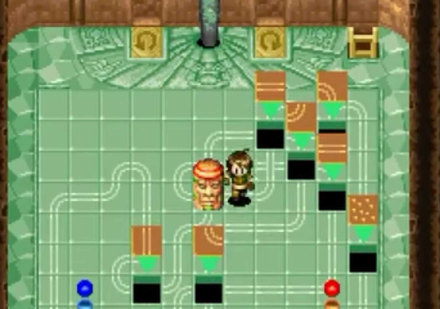 Golden Sun: The Lost Age [CIB] for Game Boy Advance (GBA) featuring an epic follow-up RPG where a new party wields Psynergy to explore expanded lands, solve intricate dungeon puzzles, and unleash powerful Djinn summons; continue the sweeping Golden Sun storyline with deeper customization and larger adventures in this complete-in-box classic gameplay screenshot