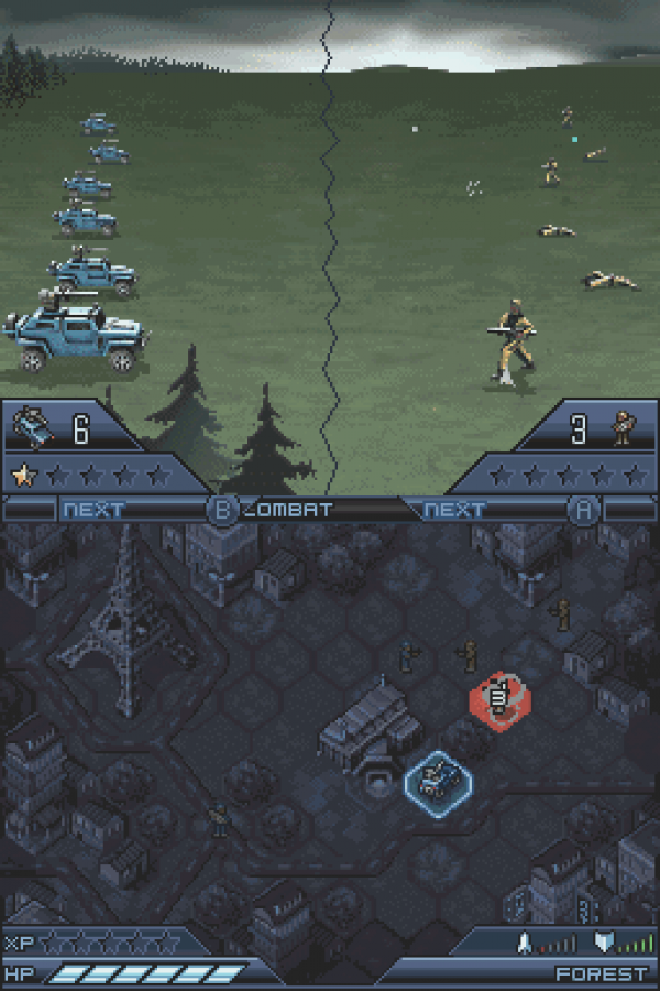 Tom Clancy's EndWar gameplay for Nintendo DS (DS) real-time tactics video game