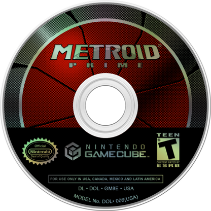 Metroid Prime GameCube GC video game with Metroid Prime 2 Echoes bonus disc, first-person adventure, sci-fi action, Nintendo GameCube special edition disc 1