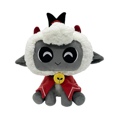 Cult of the Lamb Lamb Sit 9 Inch Plush collectible character plush featuring the adorable Lamb from Cult of the Lamb soft plush design seated sitting pose 9 inch size detailed character styling video game collectible display item and pop culture gaming collectible appeal front