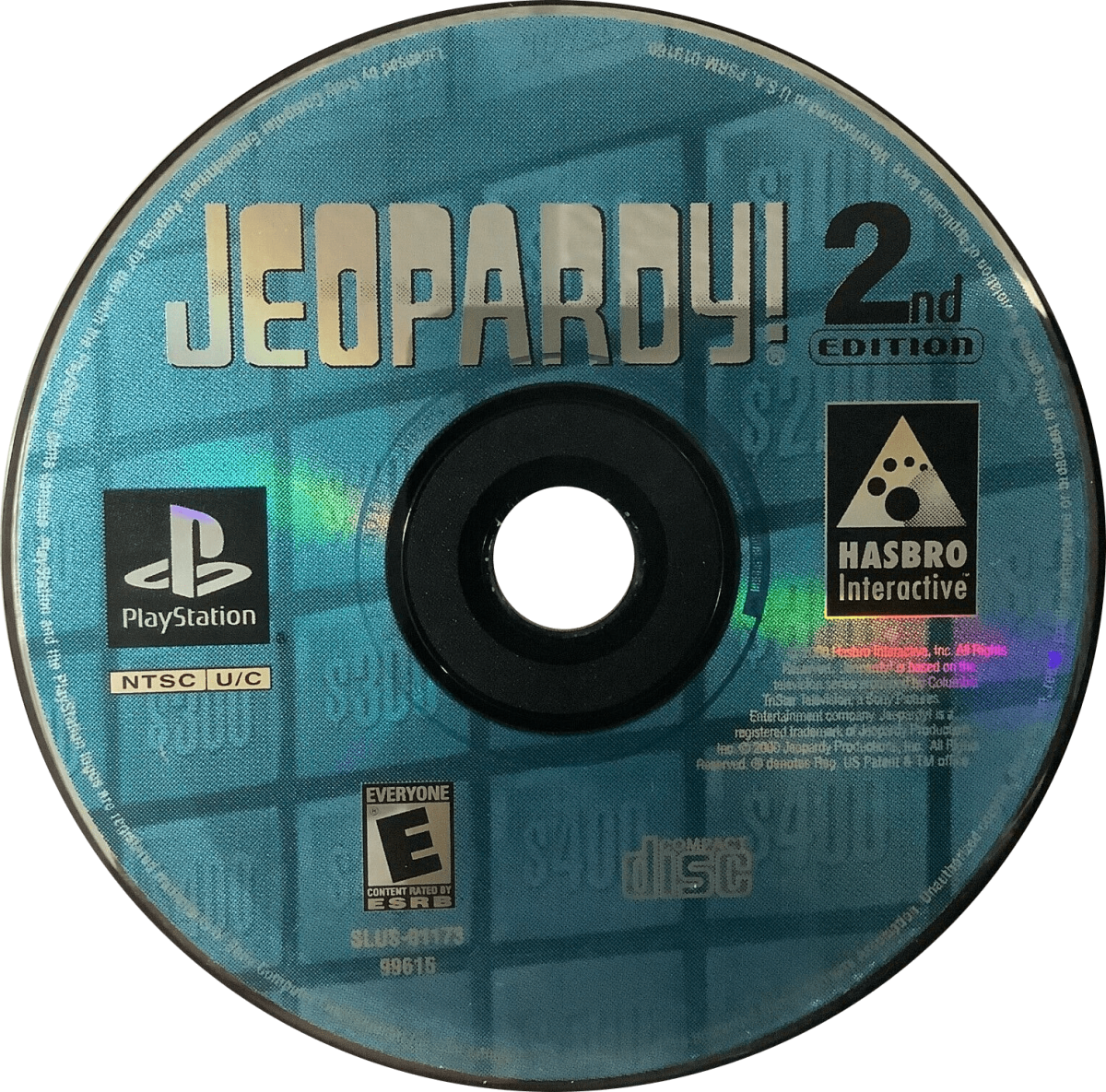 Jeopardy! 2nd Edition for PlayStation 1 trivia game featuring the authentic Jeopardy game show format voiceovers multiple difficulty levels multiplayer support and classic quiz show gameplay experience disc