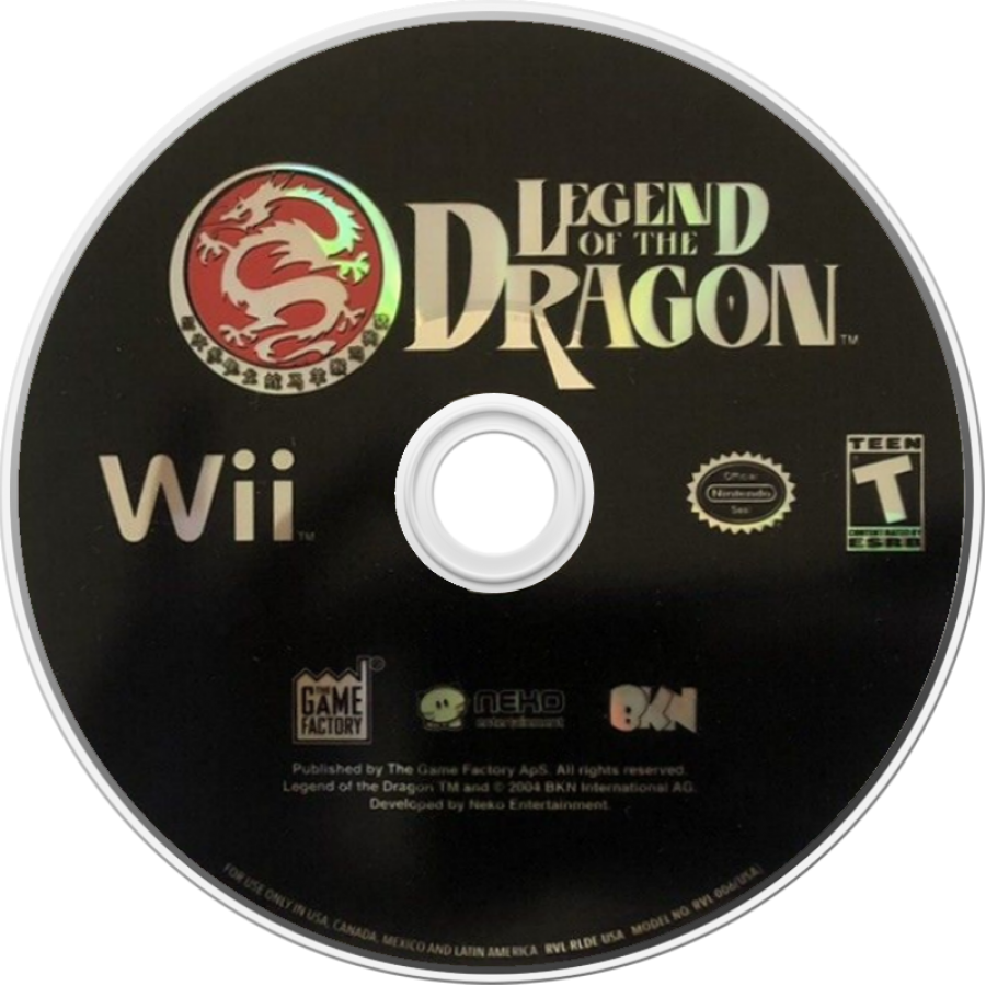 Legend of the Dragon – Nintendo Wii (Wii) martial arts action fighting video game disc