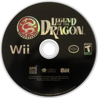 Legend of the Dragon – Nintendo Wii (Wii) martial arts action fighting video game disc