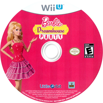 Barbie: Dreamhouse Party disc art for Nintendo Wii U (WiiU) video game