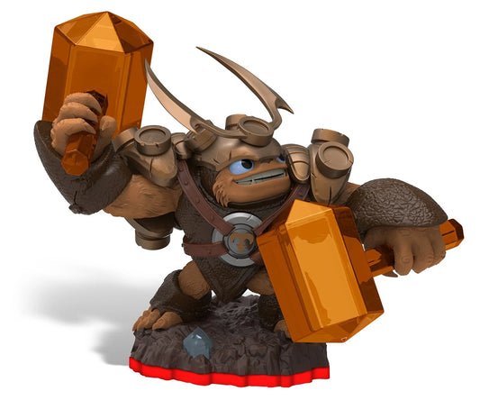Wallop Skylanders Trap Team character figure collectible toy earth element trap master portal compatible game piece hammer wielding warrior figure for Skylanders fans