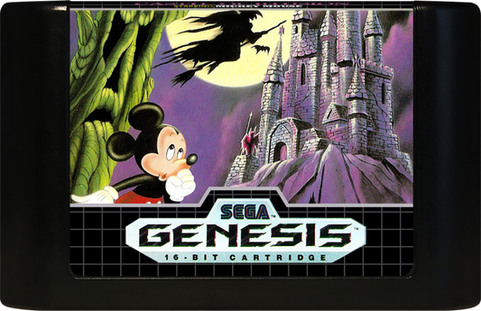 Disney Castle of Illusion Starring Mickey Mouse Sega Genesis retro video game platformer cartridge (1990)