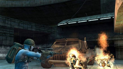 Rogue Trooper PlayStation 2 PS2 retro video game tactical shooter gameplay (2006)