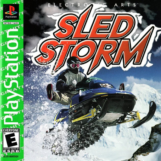 Sled Storm [Greatest Hits] cover art for PlayStation 1 (PS1) snowmobile racing video game