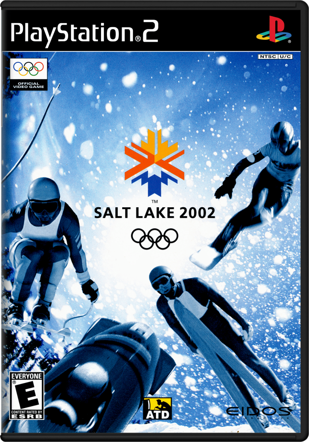 Salt Lake 2002 – PlayStation 2 (PS2) video game cover image, winter Olympic sports game.