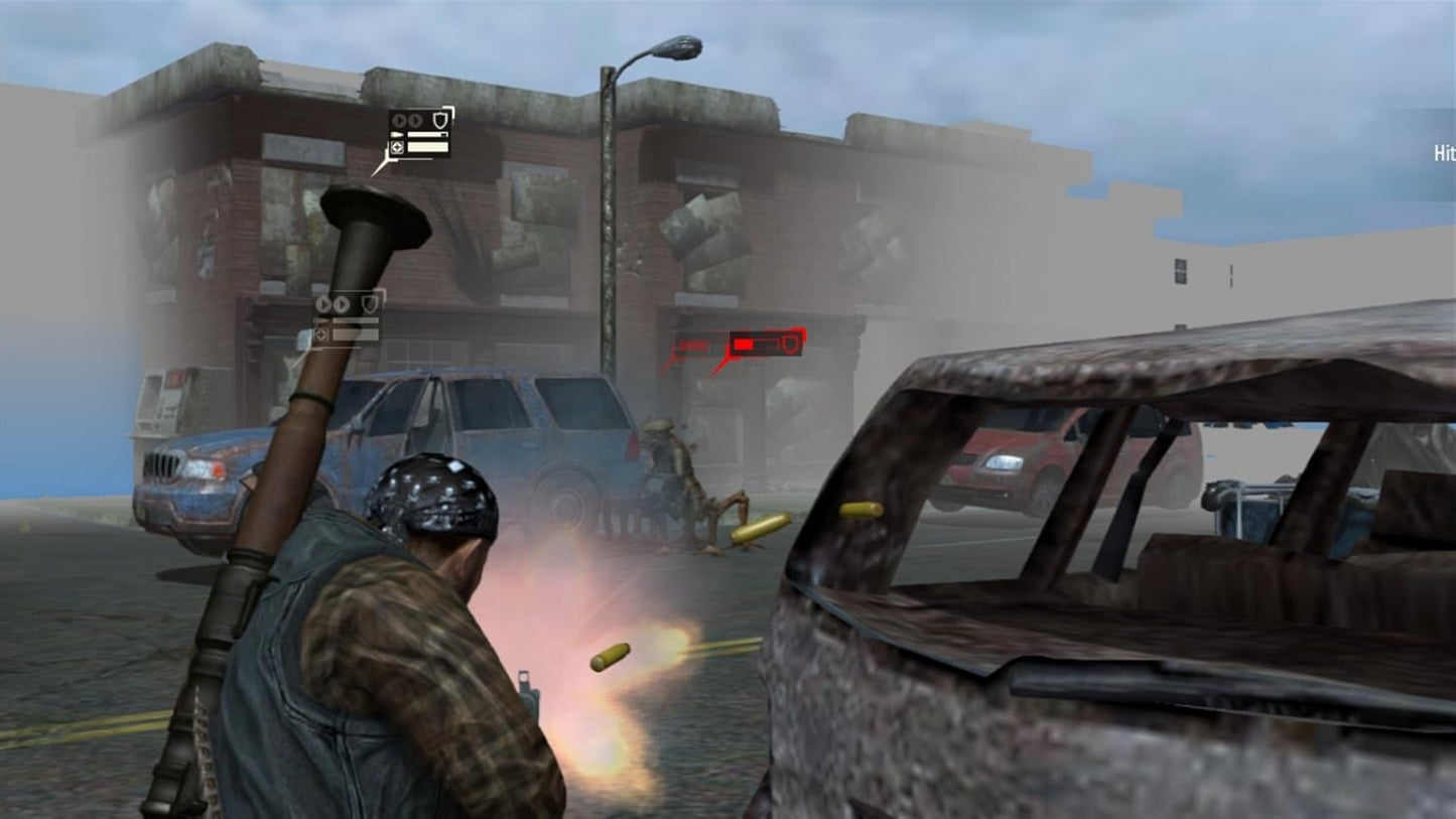 Falling Skies: The Game gameplay for PlayStation 3 PS3 video game, strategy action, sci-fi alien invasion, TV series tie-in, console title 