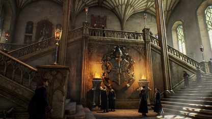 Hogwarts Legacy PlayStation 5 action RPG open-world magical adventure Hogwarts Castle spells wizardry broom flight magical creatures student experience gameplay screenshot