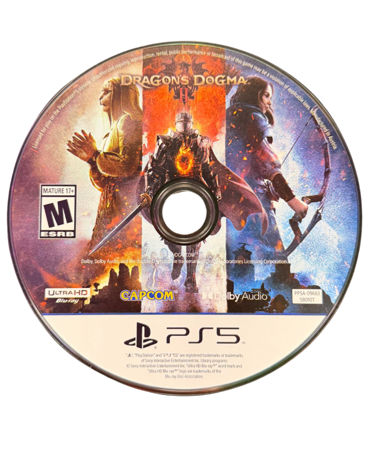 Dragon’s Dogma 2 PS5 game featuring open-world action RPG gameplay, dynamic combat, and an immersive fantasy world adventure on PlayStation 5 disc