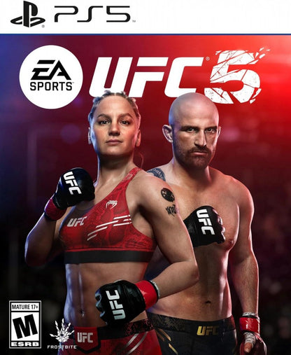 EA Sports UFC 5 cover art for PlayStation 5 (PS5) mixed martial arts fighting video game