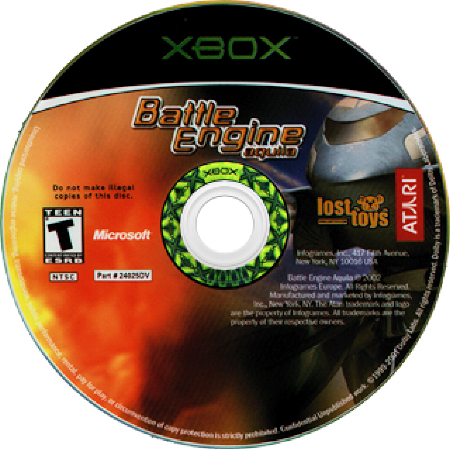 Battle Engine Aquila Xbox XBOX for first person shooter video game fans featuring futuristic mech combat transforming battle vehicle intense aerial and ground warfare sci fi military missions large scale battles strategic action immersive campaign collectible gaming appeal game disc