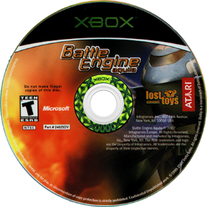 Battle Engine Aquila Xbox XBOX for first person shooter video game fans featuring futuristic mech combat transforming battle vehicle intense aerial and ground warfare sci fi military missions large scale battles strategic action immersive campaign collectible gaming appeal game disc