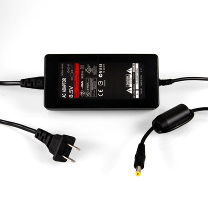 XYAB brand PlayStation 2 Slim power adapter with AC input and DC output cable designed for PS2 Slim consoles