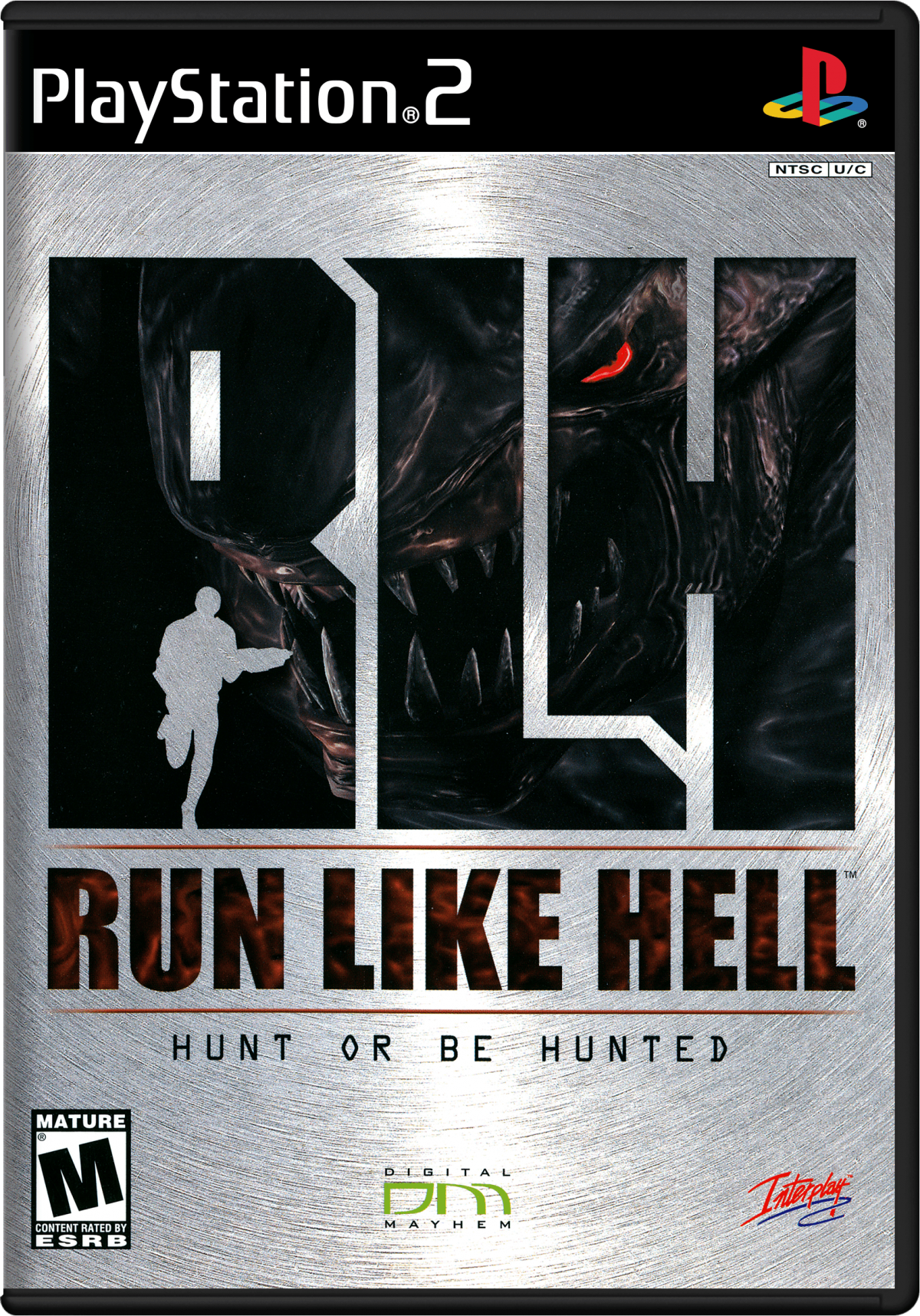 Run Like Hell PS2 Sony PlayStation 2 survival horror action game sci fi alien invasion third person shooter stealth combat space station atmosphere psychological horror Interplay Entertainment story driven gameplay retro gaming PlayStation 2 software video game title cover art