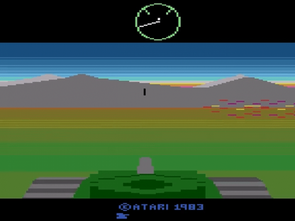 Battlezone title screen art for Atari 2600 (2600) video game