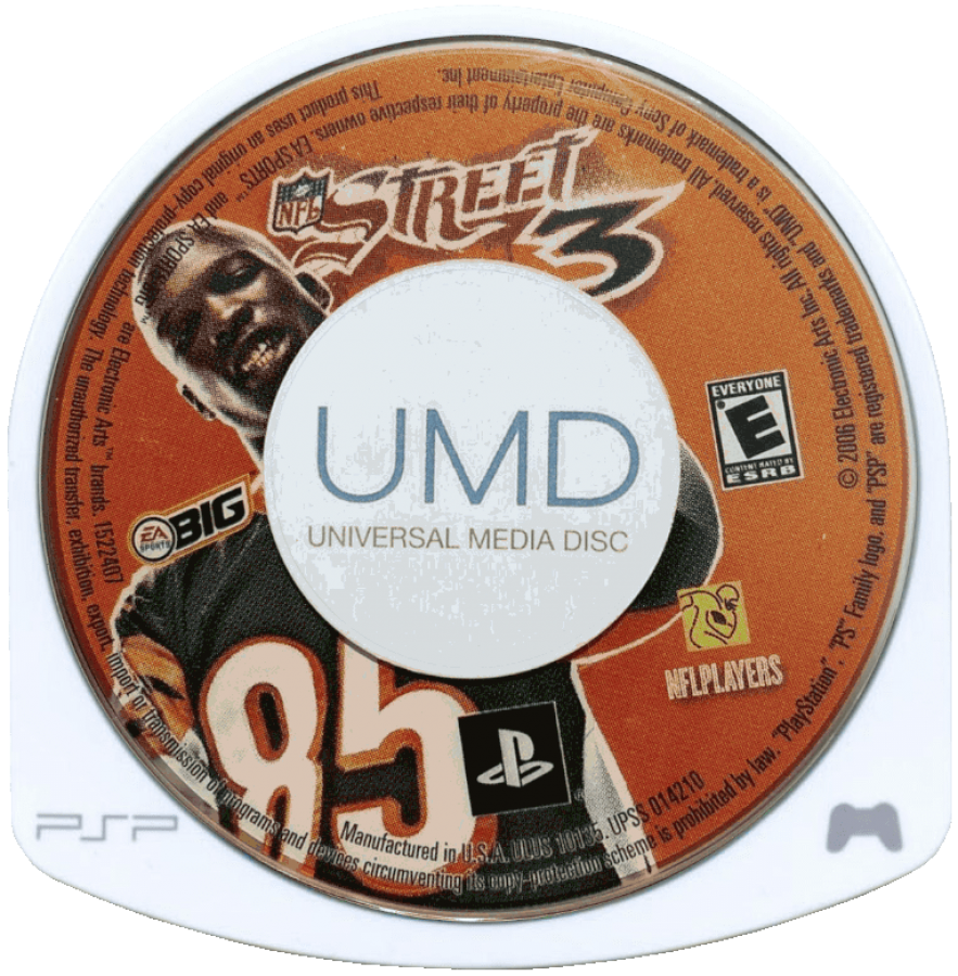 NFL Street 3 disc for PlayStation Portable (PSP) football sports game