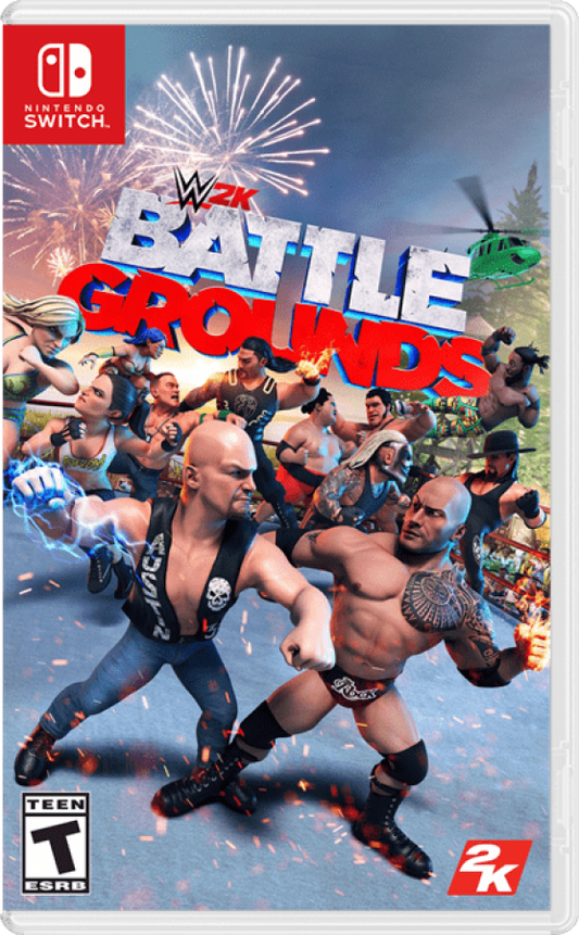 WWE 2K Battlegrounds cover art for Nintendo Switch (NS) video game