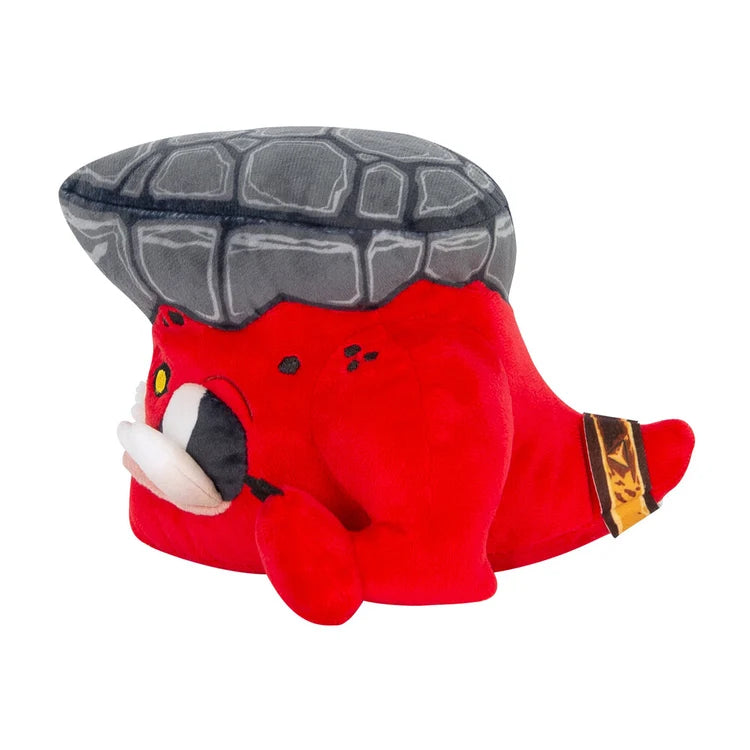 Klonk the Rockbrow Squig 8 Inch Plush Warhammer collectible plush toy featuring Rockbrow Squig character design fantasy creature styling soft stuffed figure detailed character features 8 inch display size tabletop gaming merchandise plush toy collection shelf decor Warhammer fan gift and collectible appeal
