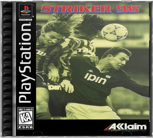 Striker '96 cover art for PlayStation 1 (PS1) video game