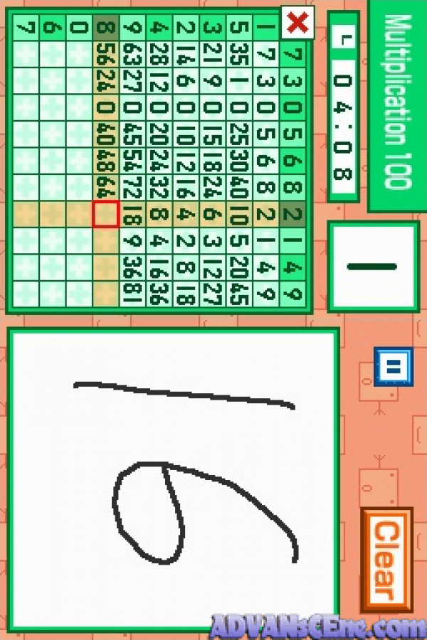 Personal Trainer: Math gameplay for Nintendo DS (DS) educational math training video game