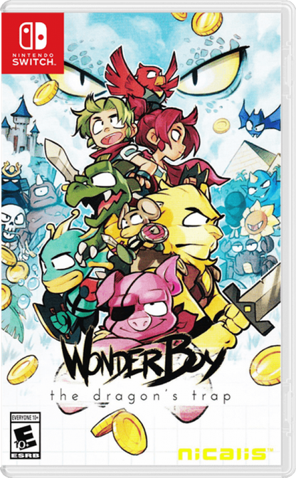 Wonder Boy The Dragon's Trap cover art for Nintendo Switch (NS) video game
