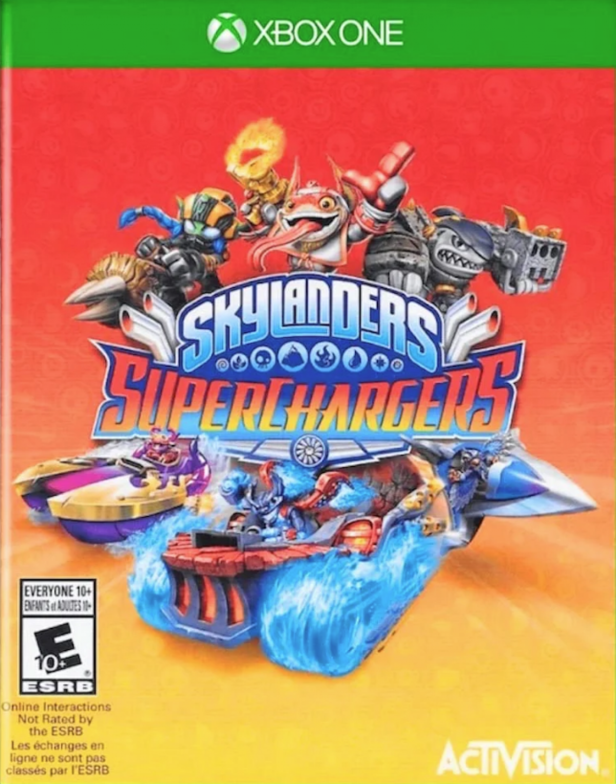 Skylanders SuperChargers – Xbox One (XONE) cover art for action-adventure toys-to-life video game