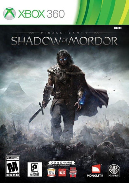 Middle-earth: Shadow of Mordor cover art for Xbox 360 (X360) action-adventure role-playing video game