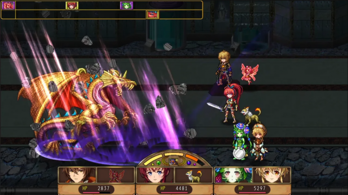 Wizards of Brandel Limited Run #401 for PlayStation 4, gameplay for a fantasy role-playing video game with turn-based battles, dungeon exploration, party-based combat, and classic JRPG gameplay