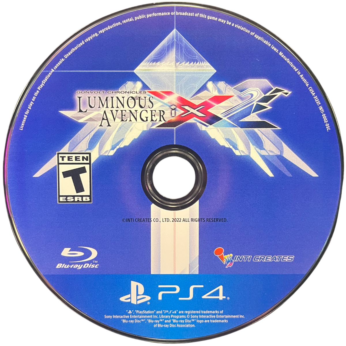 Gunvolt Chronicles: Luminous Avenger iX 2 retro PS4 video game Gunvolt Chronicles Luminous Avenger iX 2 anime action platformer side scrolling combat fast paced futuristic gameplay retro inspired console release disc