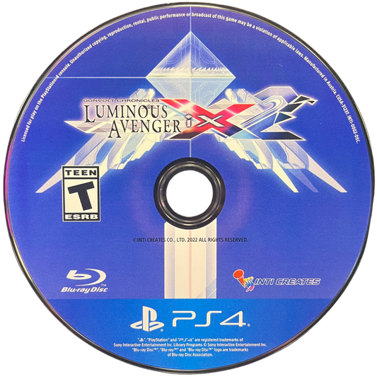 Gunvolt Chronicles: Luminous Avenger iX 2 retro PS4 video game Gunvolt Chronicles Luminous Avenger iX 2 anime action platformer side scrolling combat fast paced futuristic gameplay retro inspired console release disc