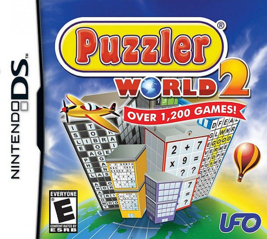Puzzler World 2 cover art for Nintendo DS (DS) puzzle mini-game collection video game