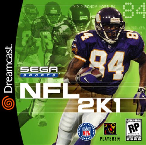 NFL 2K1 cover art for Sega Dreamcast (DC) video game